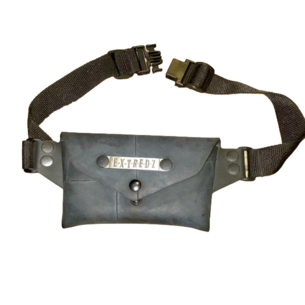 VTG 90’s Ex-Tredz Rubber Tire Fanny Pack Waist Pouch Biker Accessories 36.5”